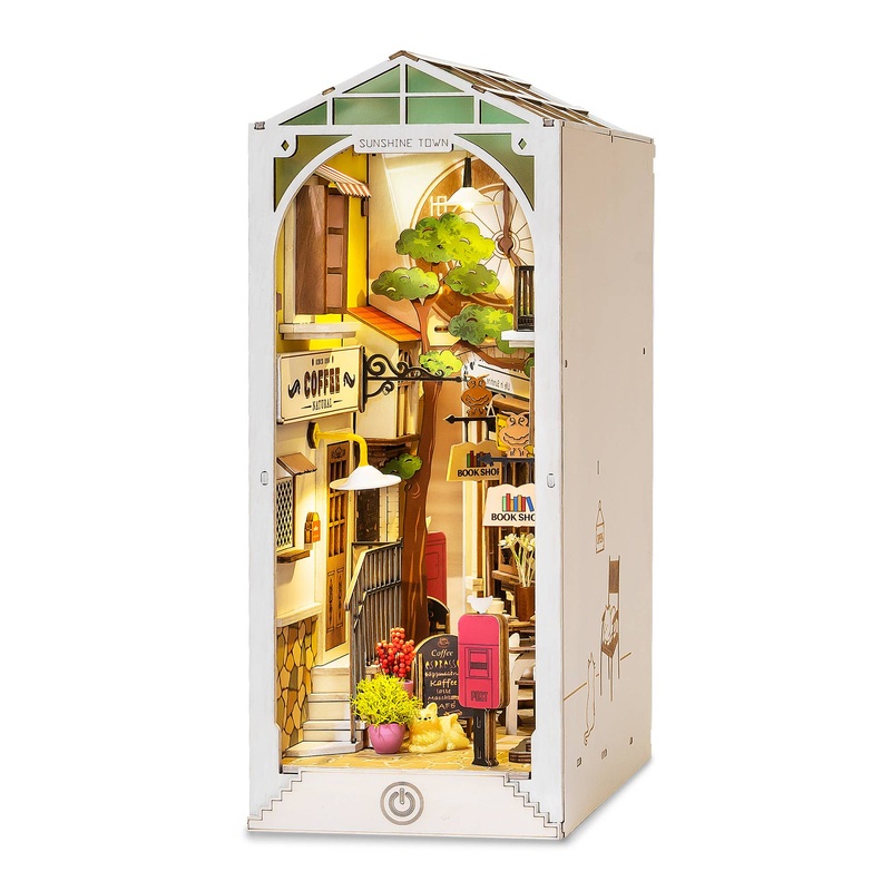 Hands Craft – DIY Miniature House Book Nook Kit: Sunshine Town