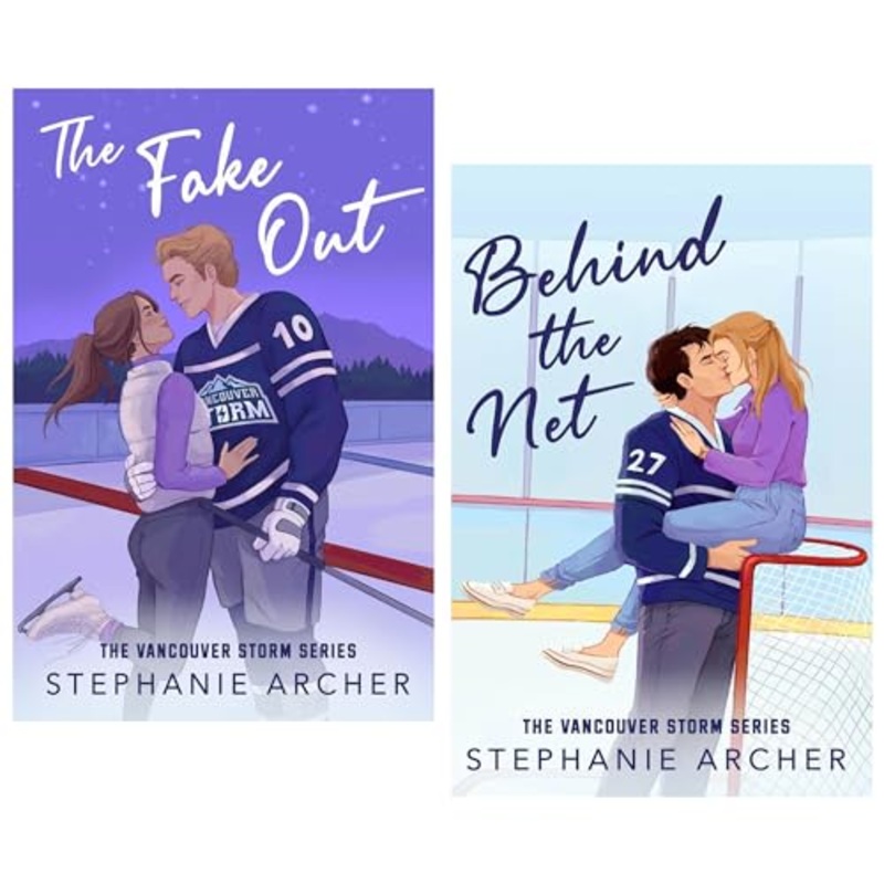 Vancouver Storm Series 2 Book Collection by Stephanie Archer  Behind the Net & The Fake Out | Sports Romance, Teen Fiction, Novels Set