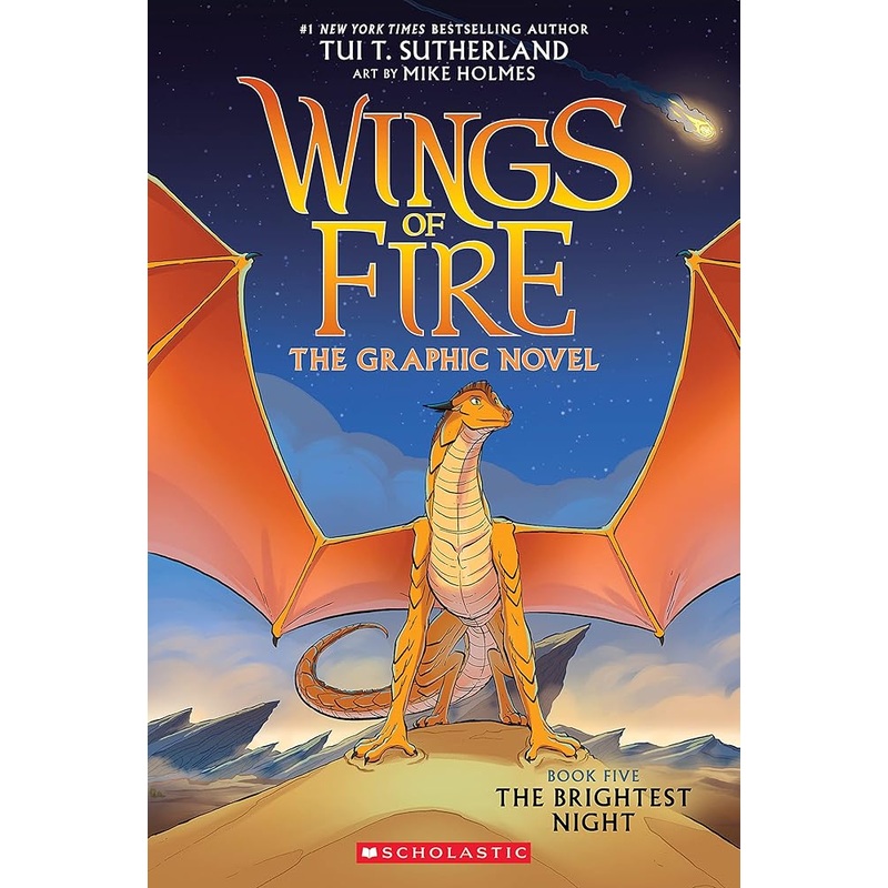 Wings of Fire: The Brightest Night: A Graphic Novel (Wings of Fire Graphic Novel #5) (Wings of Fire Graphix) by Tui T. Sutherland, Mike Holmes