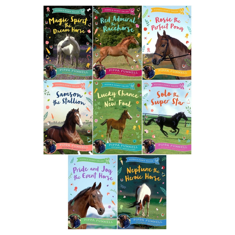 Pippa’s Pony Tales 8 Books Collection Set by Pippa Funnell (Magic Spirit, Red Admiral, Rosie, Samson, Lucky Chance, Solo, Pride and Joy, Neptune)