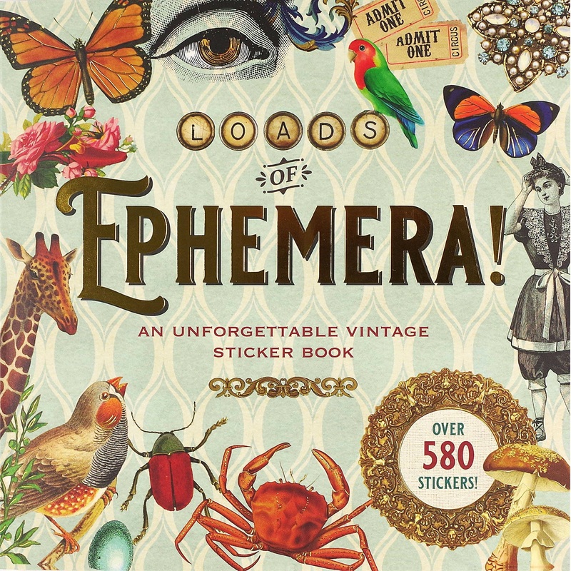 Sticker Book – Loads of Ephemera (580 stickers)