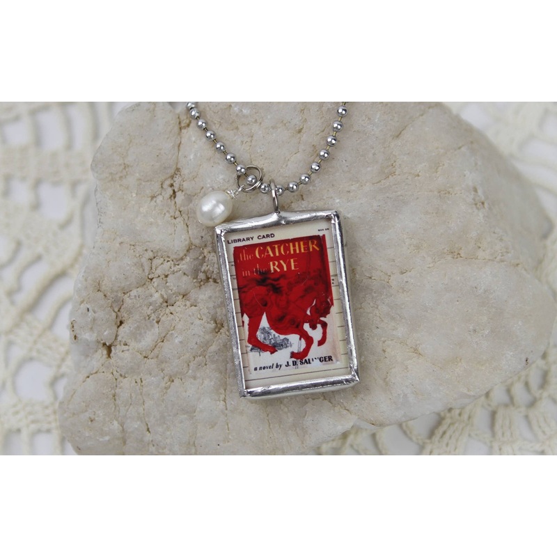 The Catcher in the Rye Vintage Book Cover Charm Necklace