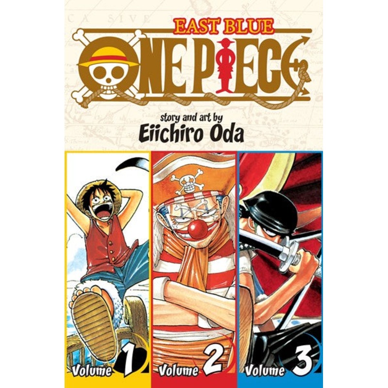 ONE PIECE VOL 1,2,3