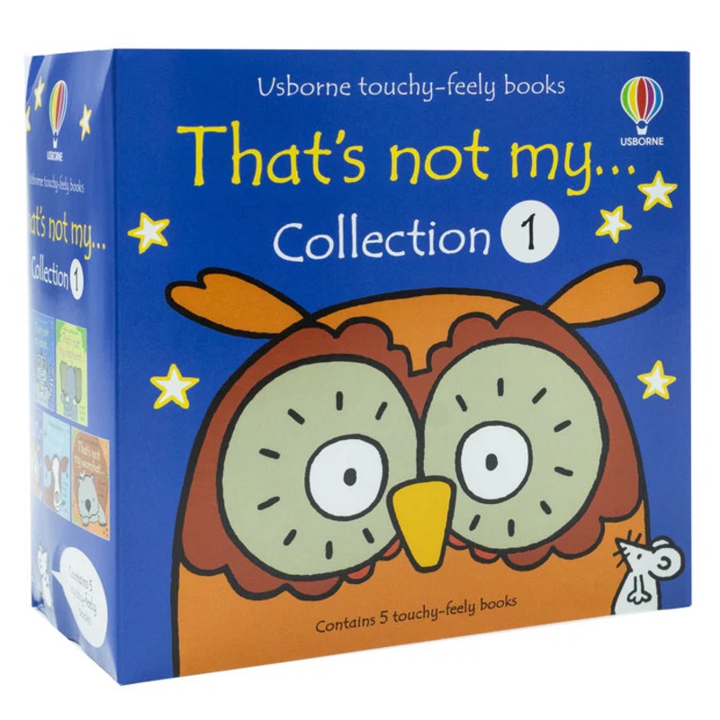 Usborne Touchy-Feely Books That’s Not my… Collection 1: 5 Books Set (Robot, Wombat, Owl, Elephant, Cow)