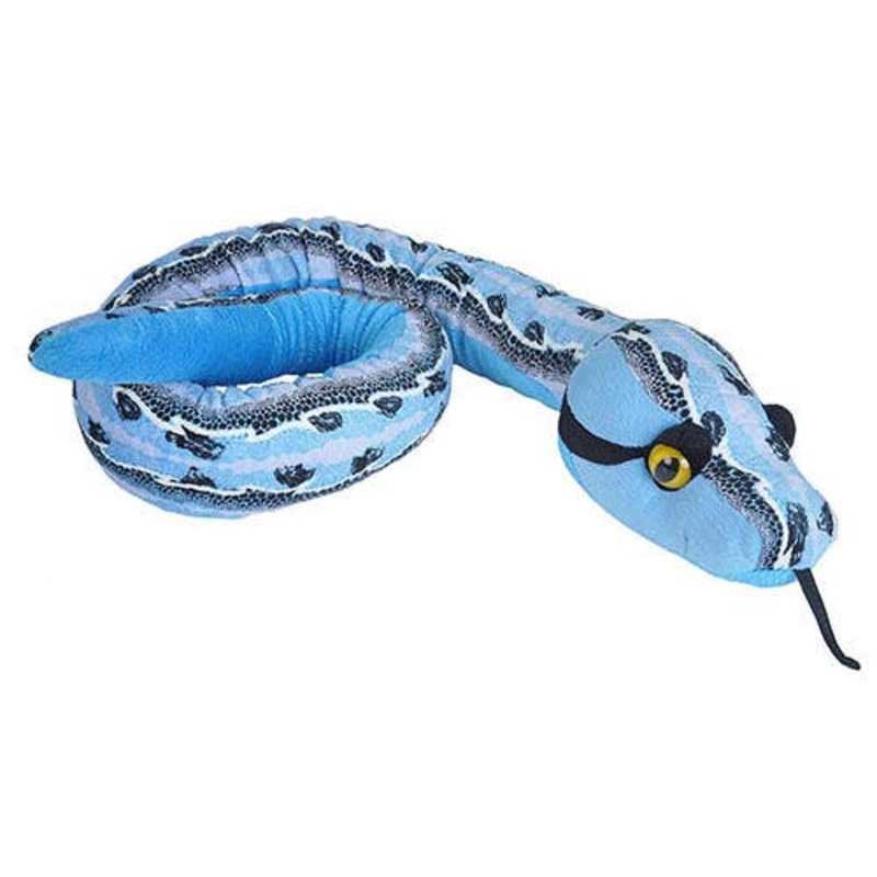 Wild Republic – Snake Slipstream Blue Stuffed Animal 54″