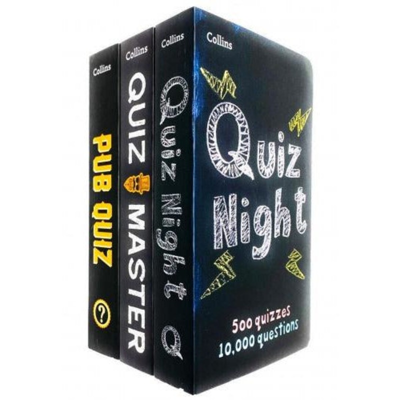 Collins Quiz Puzzles 3 Books Collection Set Puzzles Trivia – Collins Quiz Night Collins Q..
