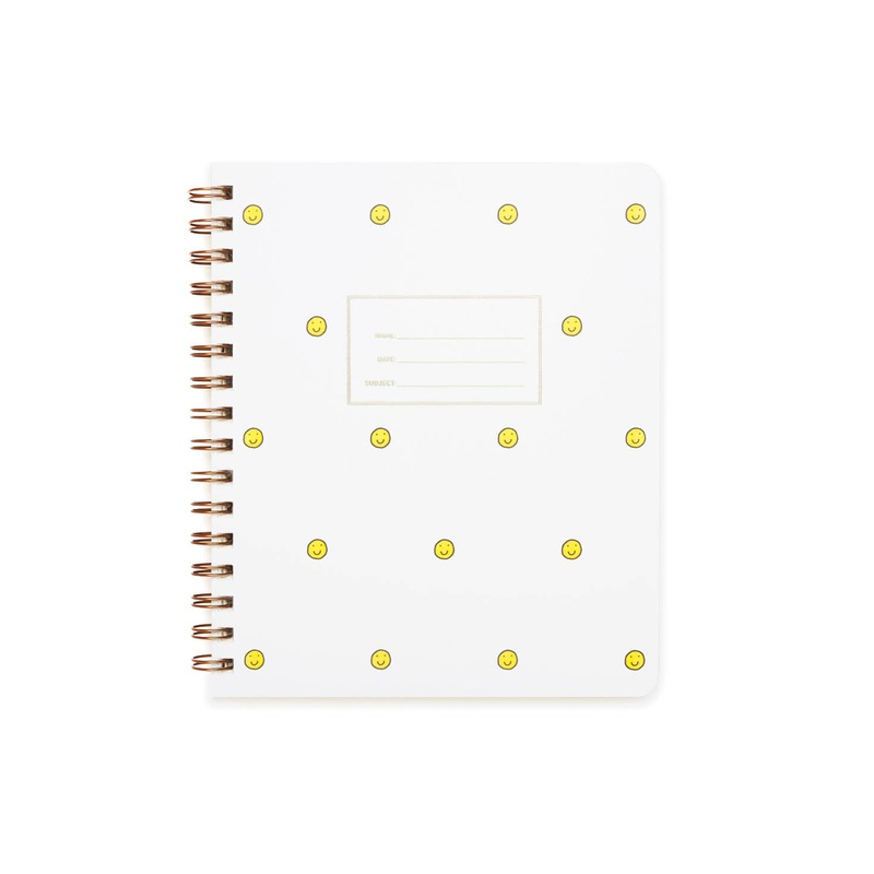 Standard Notebook – Smiley Face Lined Right