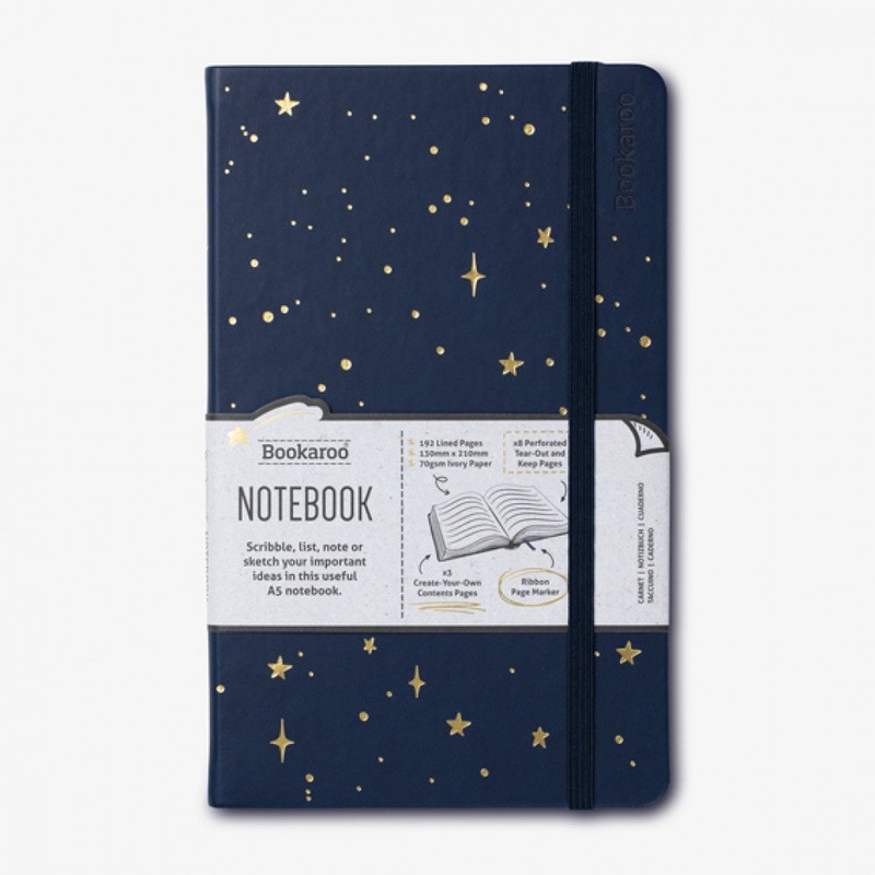MOON & STARS – BOOKAROO A5 NOTEBOOK