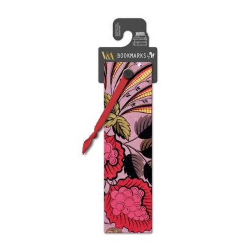 V & A Bookmark – Pink Berry Textile