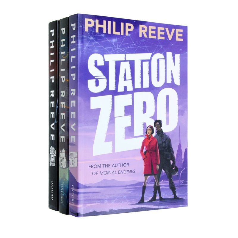 Philip Reeve Railhead Trilogy 3 Books Collection Set Station Zero | Science Fiction Adventure for Kids, Young Adult Fantasy, Exploration, Imagination