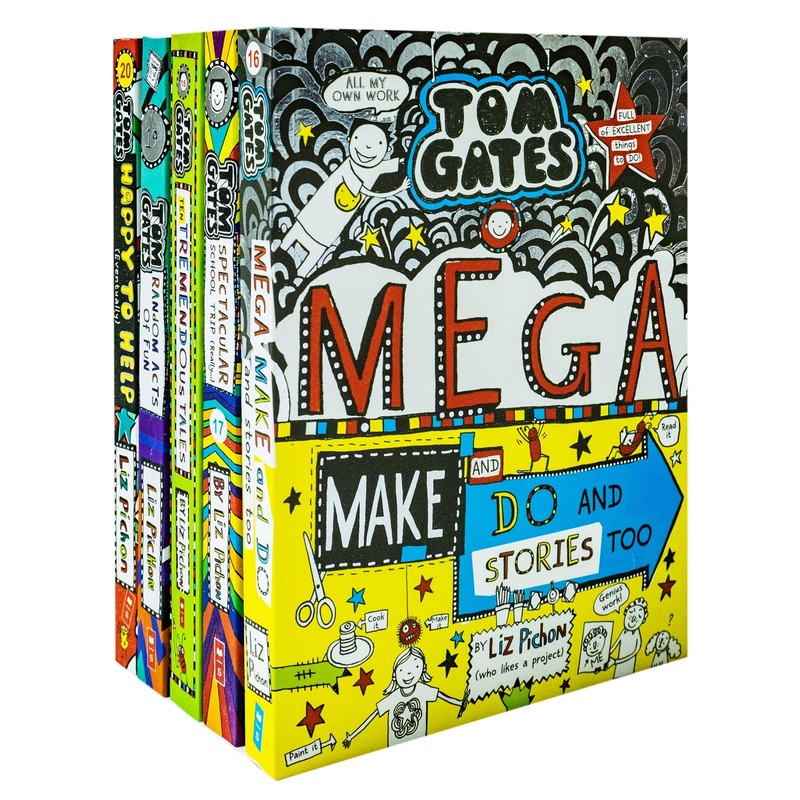 Tom Gates Series 1620 Collection  5 Books Set by Liz Pichon | Funny Children’s Fiction for Kids, Full of Humor, School Adventures & Creativity
