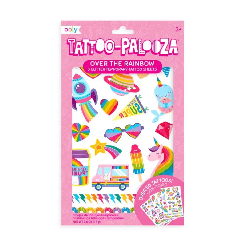 Tattoo Palooza Temporary Tattoos Over the Rainbow