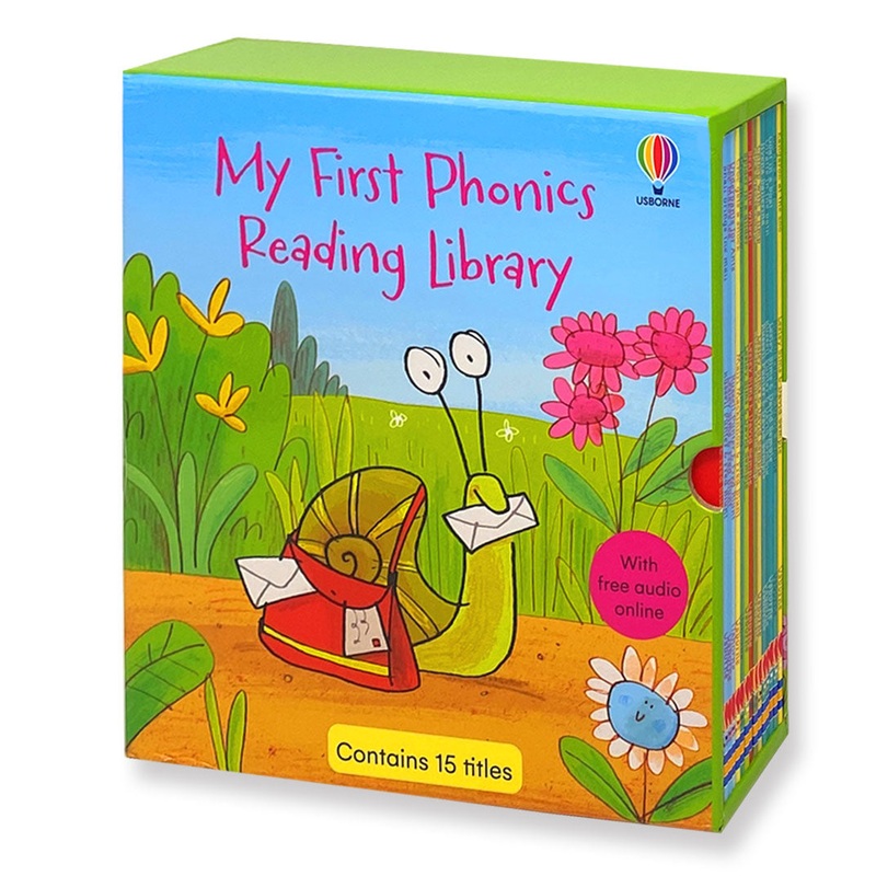 Usborne My First Phonics Reading Library 15 Book Set| Fun & Educational Children’s Storybooks for Early Readers,Literacy Skills & Interactive Learning