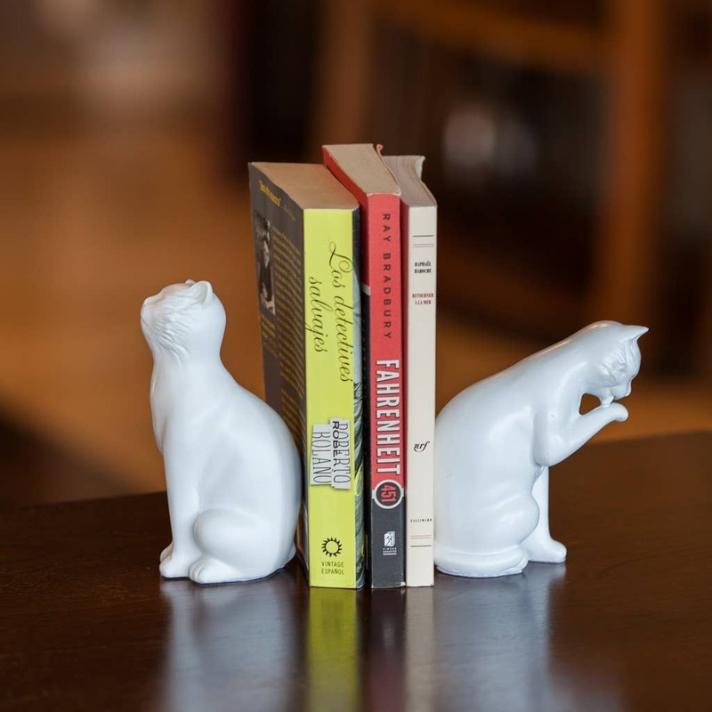 Danya B – Cat Bookend Set: Black