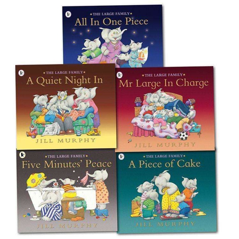 The Large Family 5-Book Set by Jill Murphy| Illustrated Children’s Stories for Preschool & Early Readers  Fun,Educational, Family & Bedtime Favorites