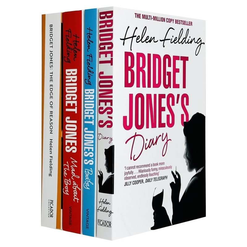 Bridget Jones Series By Helen Fielding Complete 4 Books Collection Set (Bridget Jones’s Diary, The Edge of Reason, Mad About the Boy & Bridget Jones’s Baby)