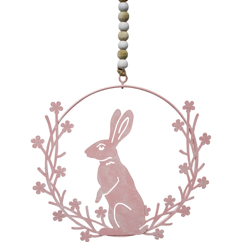 WREATH PINK RABBIT