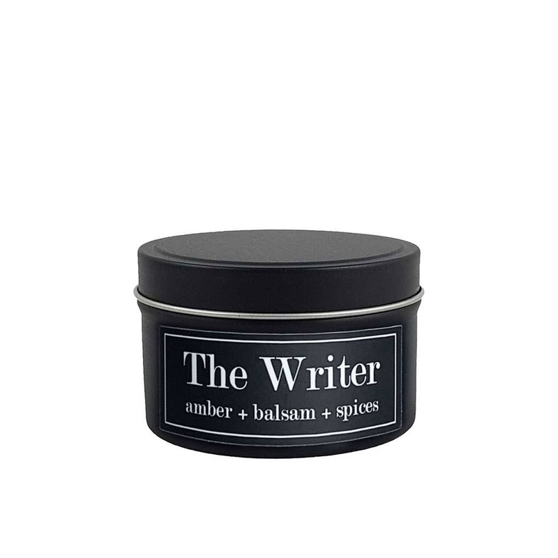 Fly Paper Products – The Writer Amber + Balsam 4oz Soy Candle
