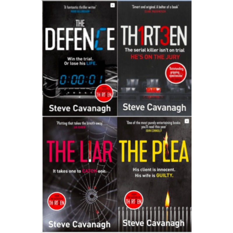 Eddie Flynn Series 4 Books Set Collection By Steve Cavanagh, Thirteen, The Plea