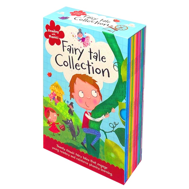 Fairy Tale Phonics Book Set for Kids  20 Fun & Educational Early Reader Stories | Build Literacy & Reading Skills |Perfect for Bedtime & Learning Fun