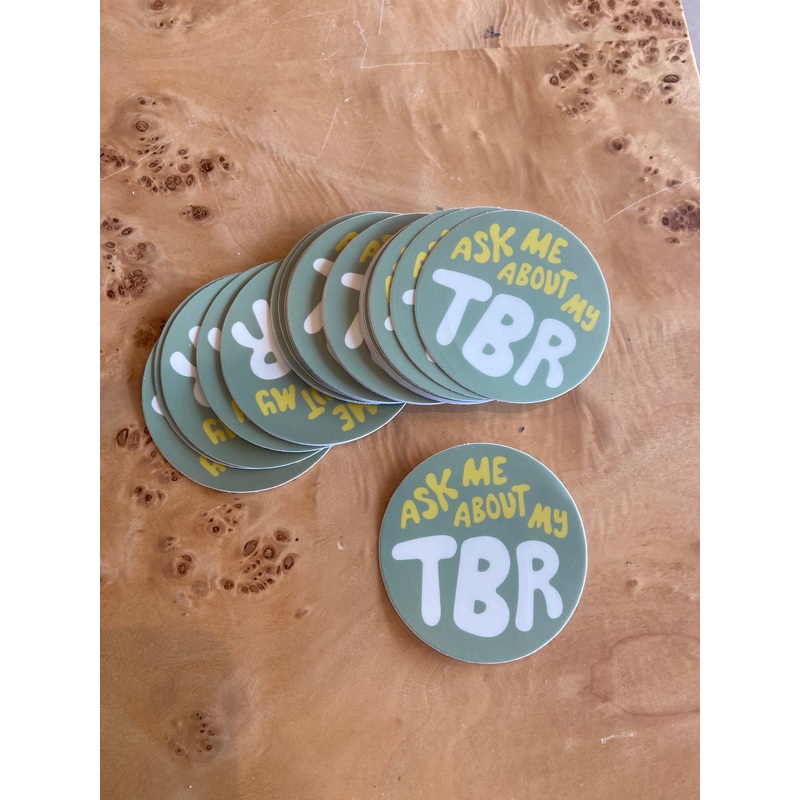 Ask Me About My TBR Sticker