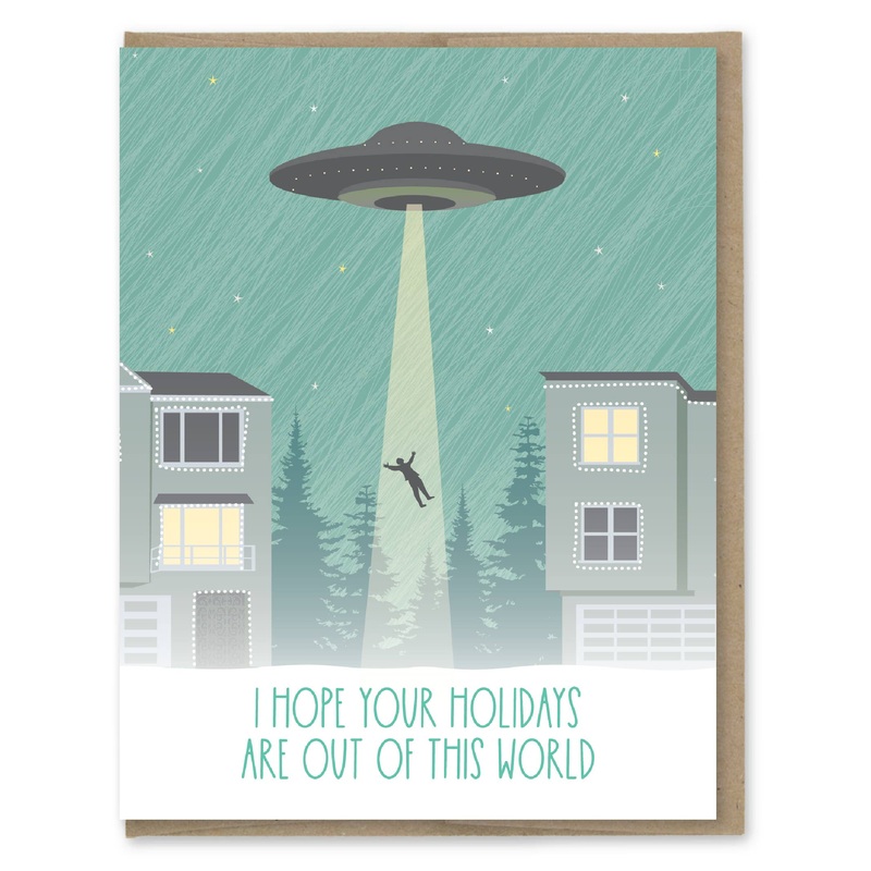 Modern Printed Matter – UFO Holiday Card
