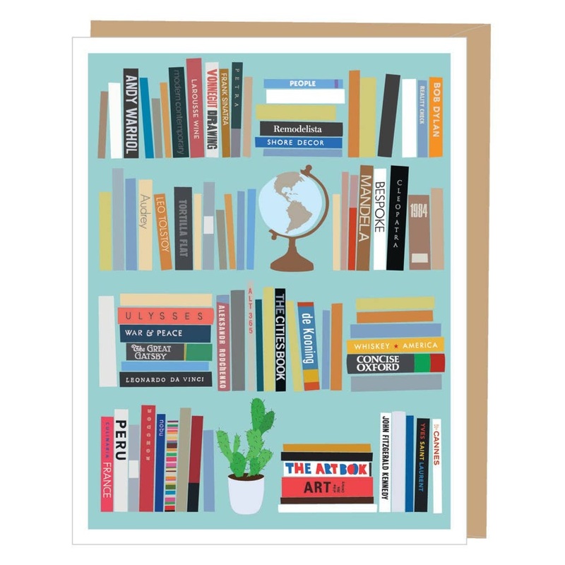 Greeting Card – Bookshelf Blank Card