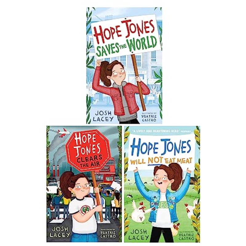 Hope Jones 3 Books Collection Set by Josh Lacey (Saves the World, Clears the Air, Will Not Eat Meat)