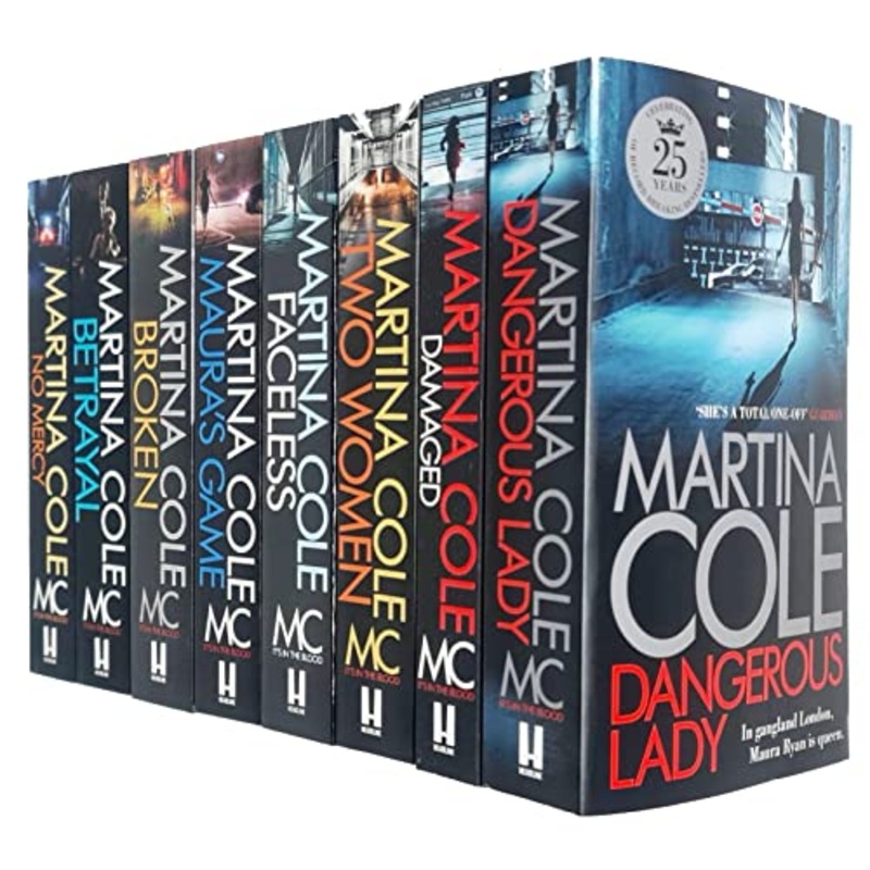 Martina Cole Collection 8 Books Set (Dangerous Lady, Damaged,Two Women, Faceless, Maura’s Game, Broken, Betrayal & No Mercy)
