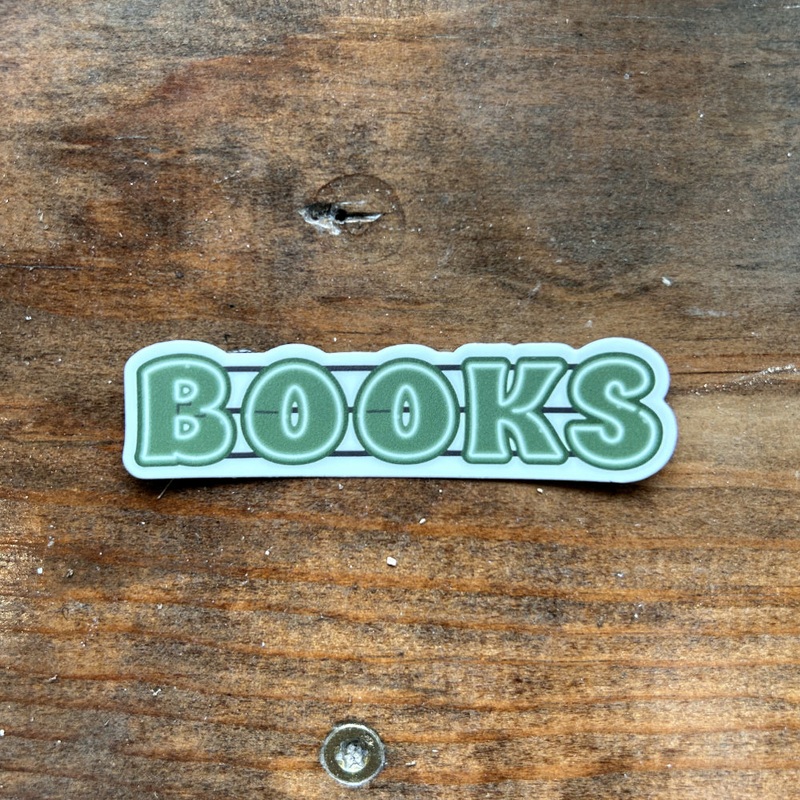Books Sign 3″ Sticker