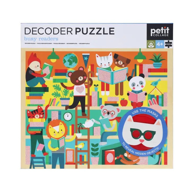Decoder Puzzle: Busy Readers  100 piece