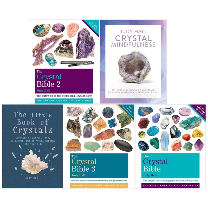Judy Hall 5 Books Collection Set (Crystal Bible 1-3, Crystal Mindfulness, The Little Book of Crystals)