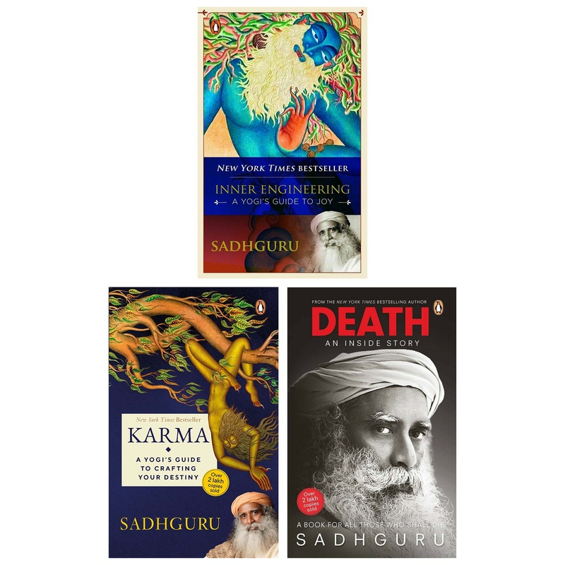 Sadhguru: A Yogi’s Guide Collection 3 Books Set (Inner Engineering, Karma, Death)