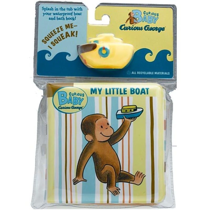 Curious Baby My Little Boat: Curious George Bath Book with Toy [With Boat]