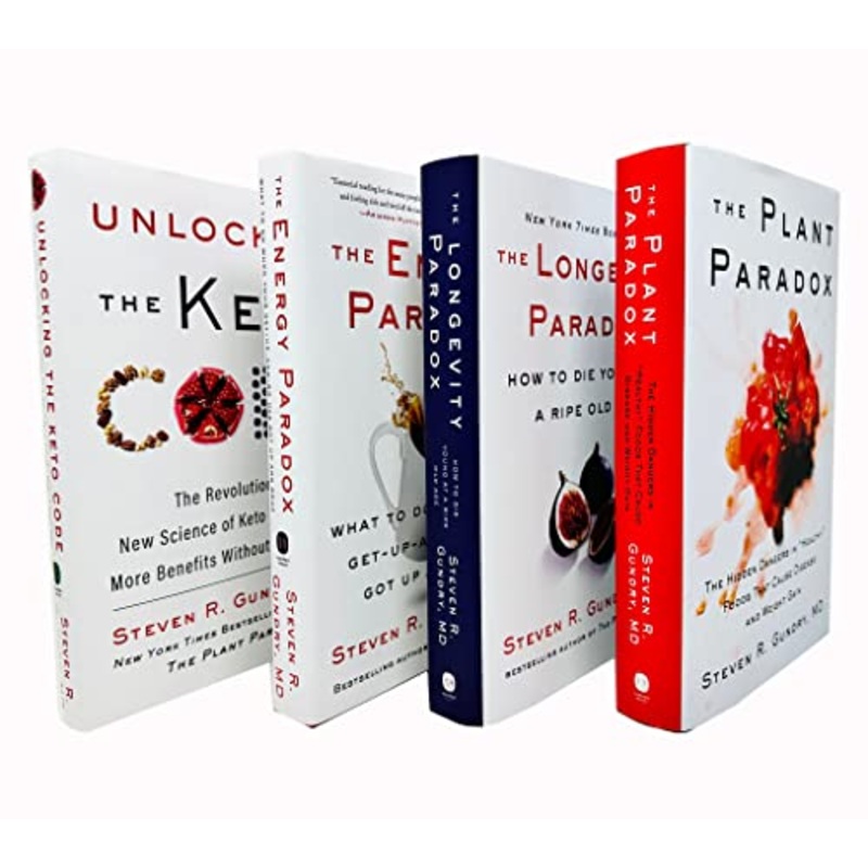 Dr. Steven R. Gundry MD 4-Book Collection Set | Health, Nutrition, Keto, Gut Health & Longevity  The Plant Paradox, Energy Paradox & More