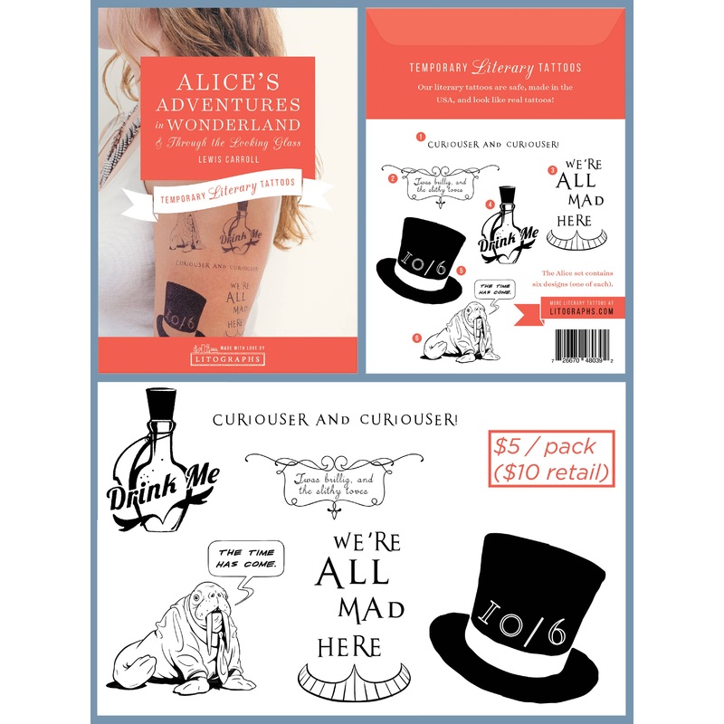 Alice’s Adventures in Wonderland – Tattoo Pack (6 designs)