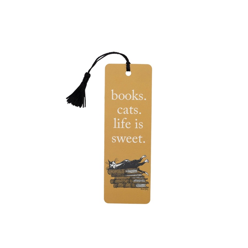 Books. Cats. Life is Sweet. bookmark