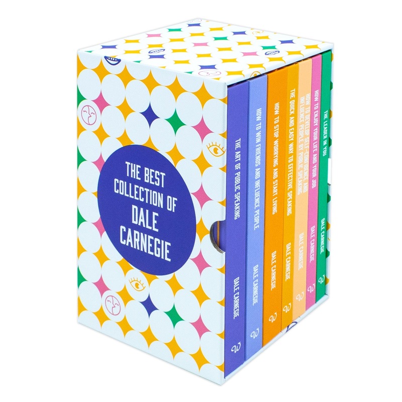 The best collection of Dale Carnegie 7 book set in hardback for personal development and success at age 12 and up