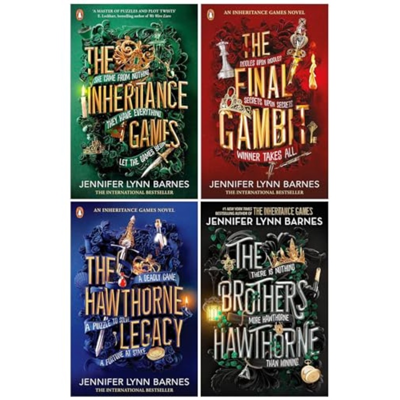 The Inheritance Games Series 4-Book Collection by Jennifer Lynn Barnes  Bestselling YA Mystery Thrillers | Suspenseful & Engaging Must-Read Fiction