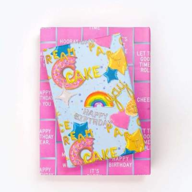 Birthday Balloons  Double-sided Eco Wrapping Paper