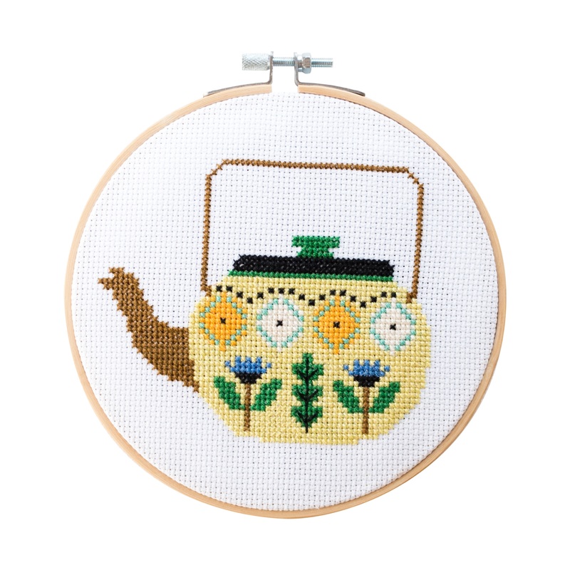 Teapot Brie Harrison Cross Stitch Kit