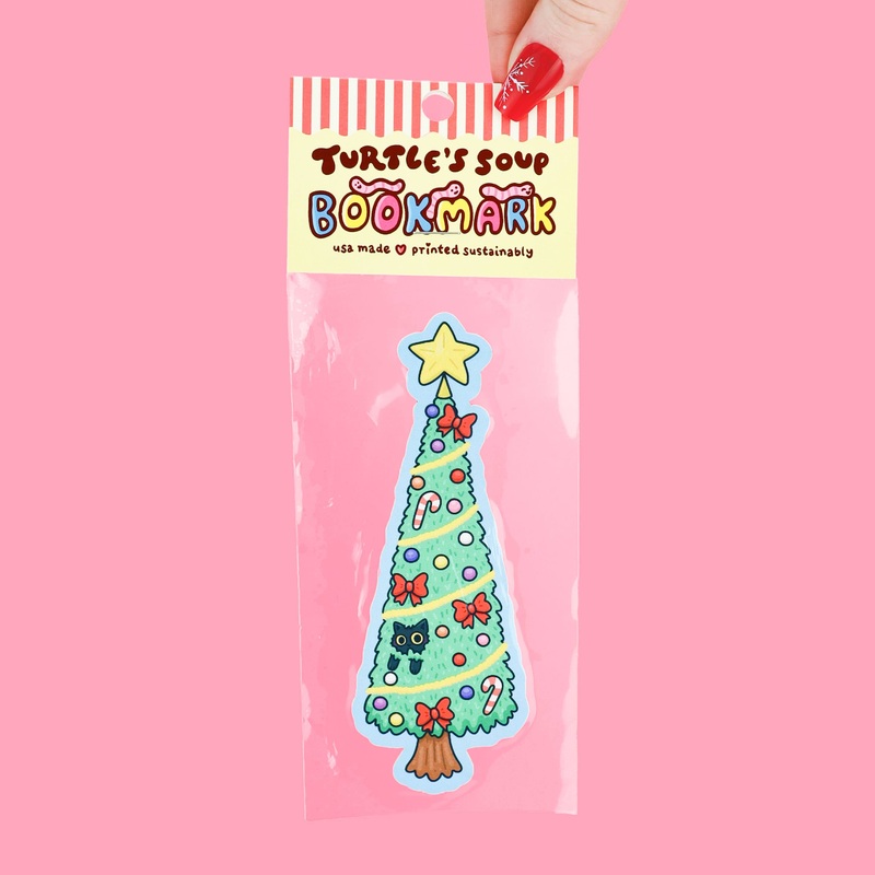 Turtle’s Soup – Christmas Tree Kitty Reader Gift Bookmark