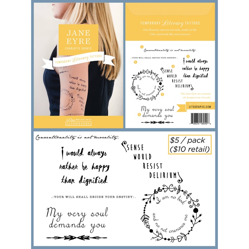 Jane Eyre – Tattoo Pack (6 designs)
