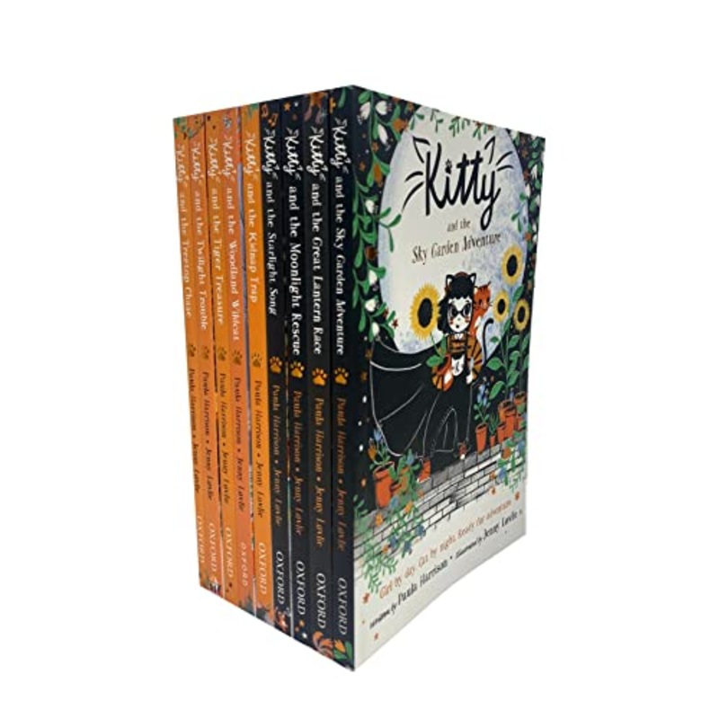 Paula Harrison Kitty Series 9 Books Collection Set (Kitty and The Moonlight Rescue, Tiger Treasure, Sky Garden Adventure, Treetop Chase, Great Lantern Race, Twilight Trouble, Starlight Song & MORE!)