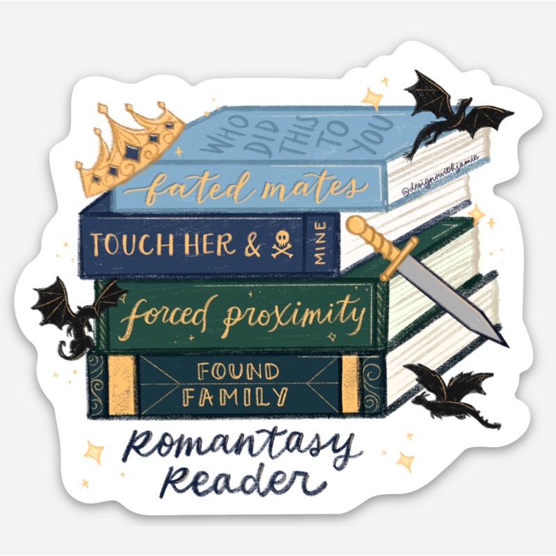 Romantasy Reader Trope Sticker