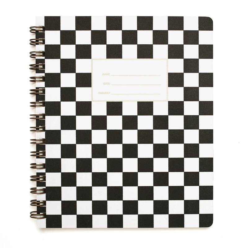 Standard Notebook – Checker Black