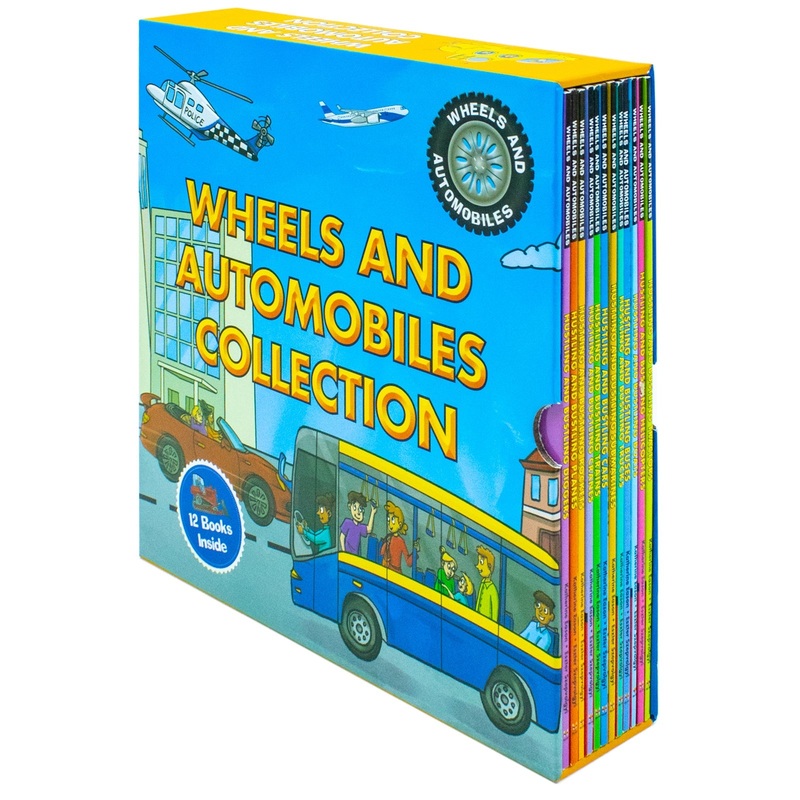 Wheels & Automobiles Collection: 12-Book Set  Educational Kids Books: Wheels, Machines, Boats, Buses & Cars for Fun Learning, Adventure & Creativity