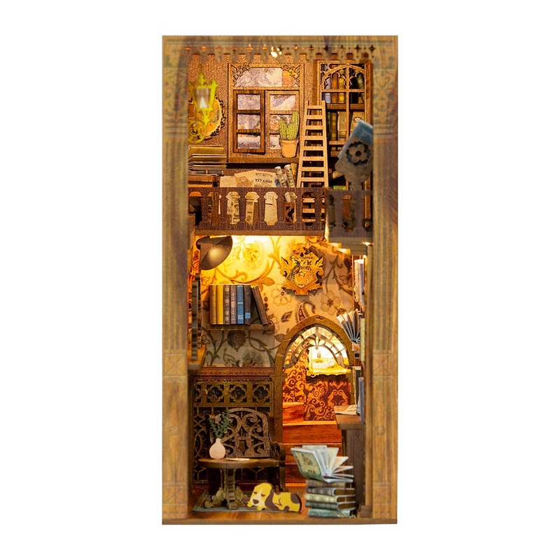 Hands Craft – DIY Book Nook Kit: Eternal Bookstore with Dust Cover