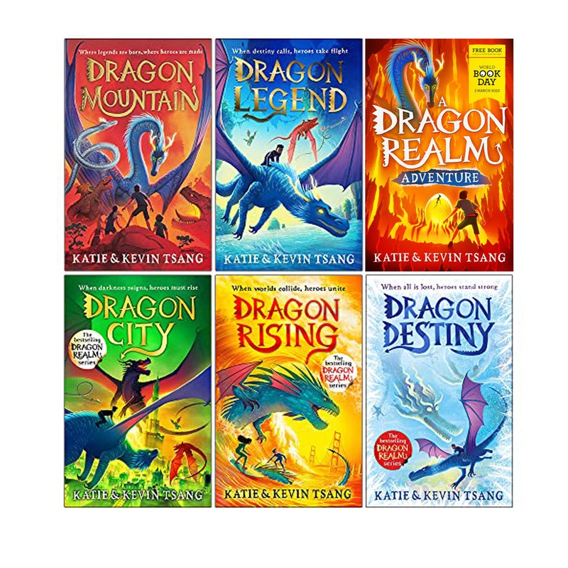 Dragon Realm 6-Book Set by Katie & Kevin Tsang | Children’s Fantasy Adventure Series with Dragons, Legends & Magical Stories Loved by Young Readers