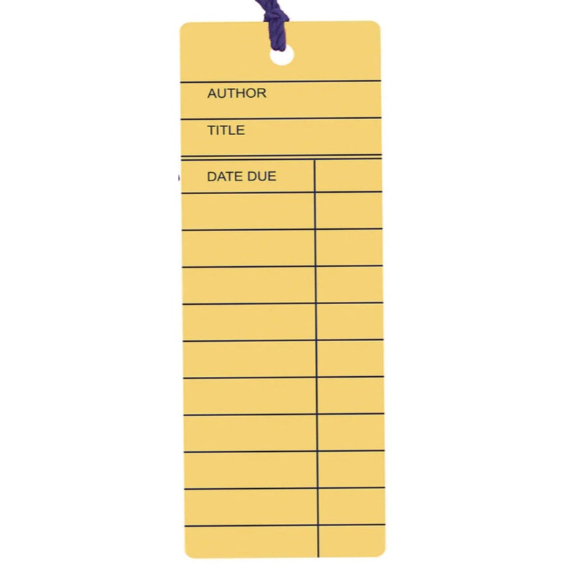 Library Card Bookmark